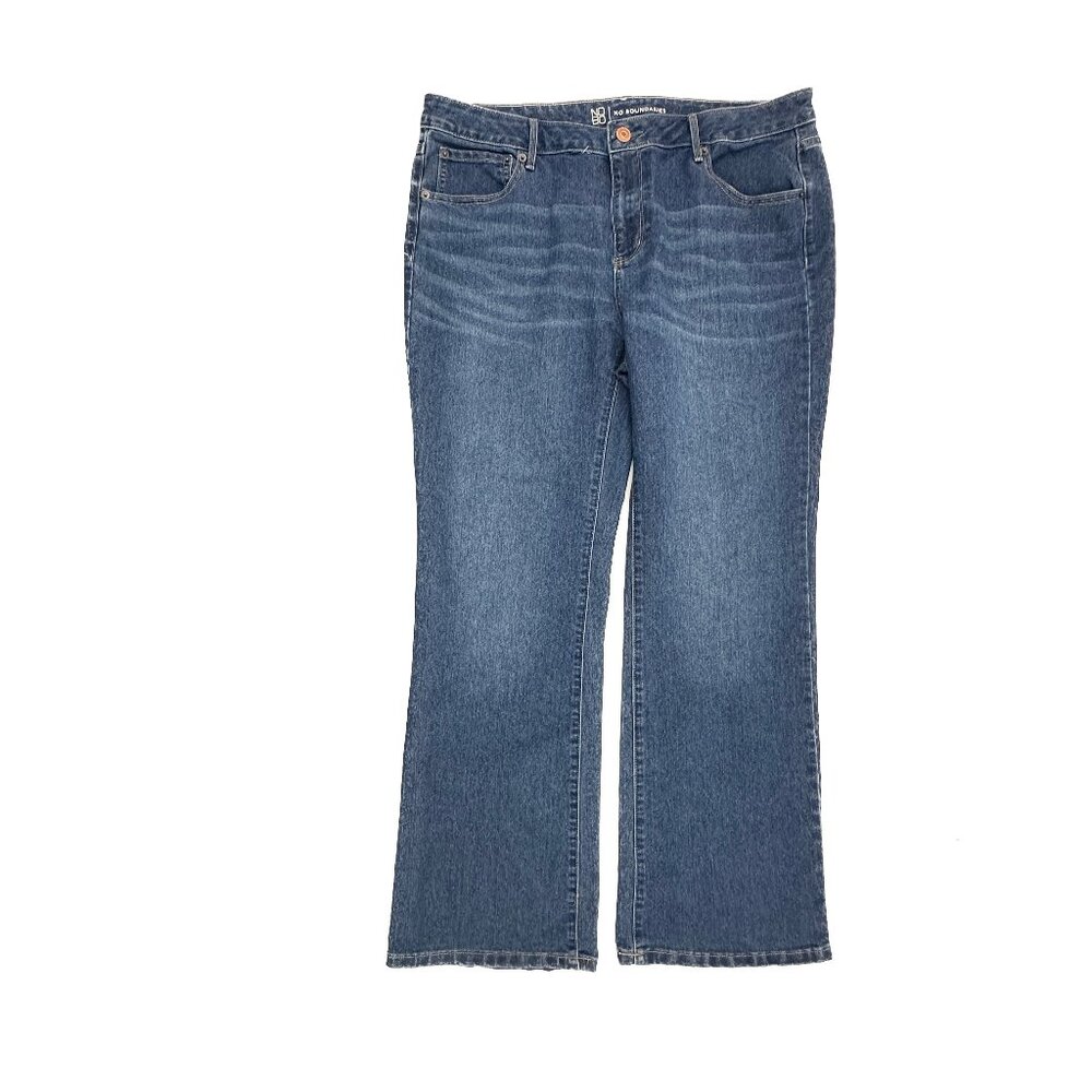 No Boundaries Bootcut Women's size 19‎ Dark Wash Blue Denim jeans